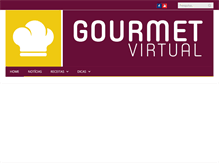 Tablet Screenshot of gourmetvirtual.com.br